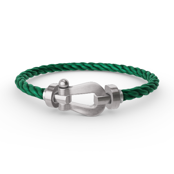 [⭐Seralia]FORCE LARGE HORSESHOE NO DIAMOND BRACELET SILVER