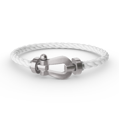[⭐Seralia]FORCE LARGE HORSESHOE NO DIAMOND BRACELET SILVER