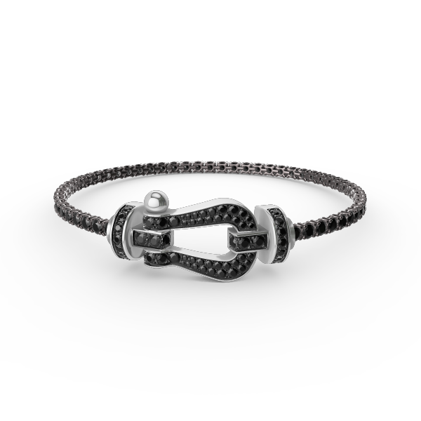 [⭐Seralia]FORCE  LARGE HORSESHOE FULL DIAMOND TENNIS BRACELET